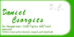 daniel csorgits business card